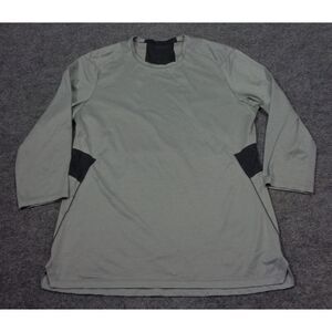 Lululemon Shirt Mens Medium Gray Fast Free 3/4 Sleeve Lightweight Outdoor